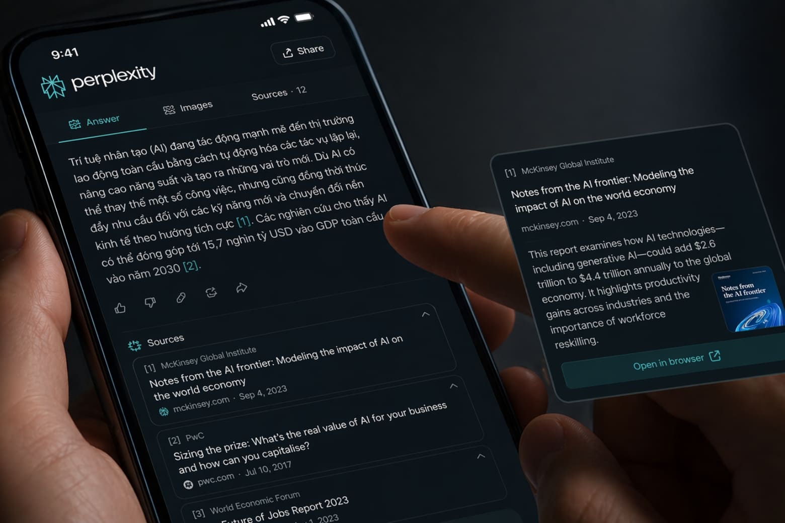 Perplexity AI là gì? Công cụ tìm kiếm thông minh có trích dẫn nguồn 7 Tính năng Pro Search: AI "hỏi ngược" để làm rõ ngữ cảnh