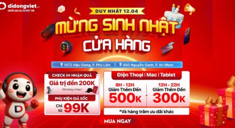 Sinh Nhật Cửa Hàng Di Động Việt Hậu Giang và Nguyễn Oanh – Ngàn Deal Sốc duy nhất 12.04 Sinh Nhật Cửa Hàng Di Động Việt Hậu Giang - Nguyễn Oanh 12.04.2026