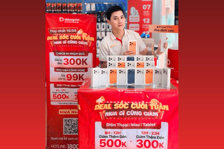 Deal Sốc Cuối Tuần - Mua Gì Cũng Giảm - Tiệc sinh nhật Di Động Việt 609 Lê Hồng Phong & 97 Võ Văn Ngân 4 Deal Sốc Cuối Tuần - Mua Gì Cũng Giảm - Tiệc sinh nhật Di Động Việt 609 Lê Hồng Phong & 97 Võ Văn Ngân