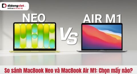 So sánh MacBook Neo và MacBook Air M1