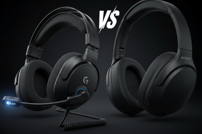 Headset là gì? Cách phân biệt Headset vs Headphone, Earphone 7 so sánh headset gaming với headphone Sony