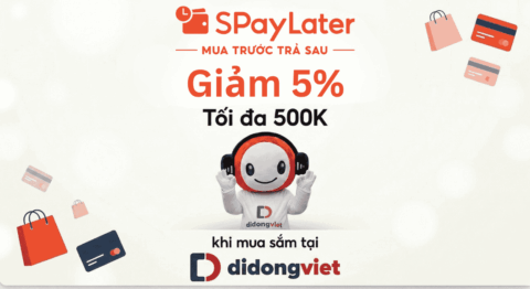 Sắm Công Nghệ Thả Ga – Giảm Ngay 5% Tối Đa 500.000Đ Khi Thanh Toán Qua SPayLater Tại Di Động Việt