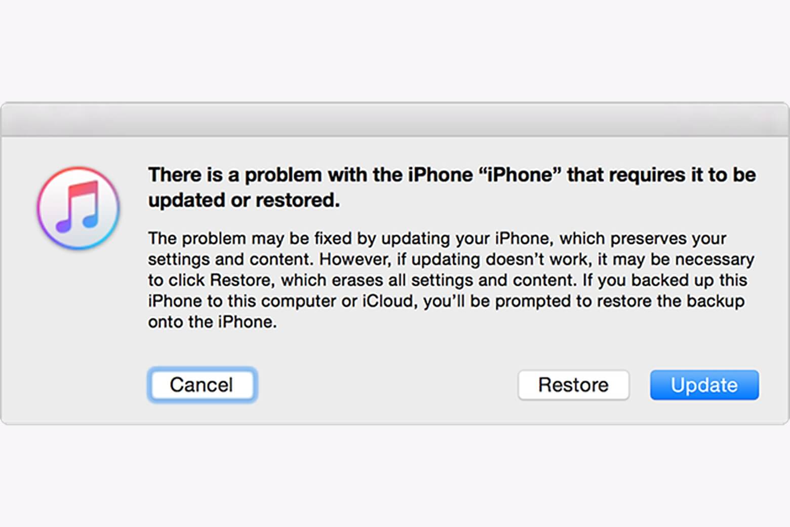 Lỗi "Support Apple Com iPhone Restore" là gì? Cách sửa lỗi không mất dữ liệu 14 Support Apple com iPhone restore là gì popup cập nhật