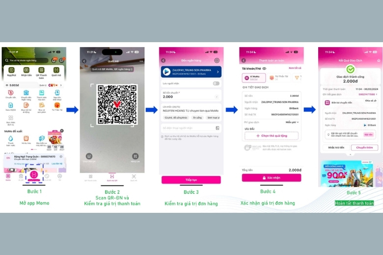 Sắm Đồ Công Nghệ, Chốt Đơn Gia Dụng – Nhận Ưu Đãi Đậm khi thanh toán ZaloPay tại Di Động Việt 7 Thanh toán ZaloPay - Di Động Việt - Qua Ví Momo