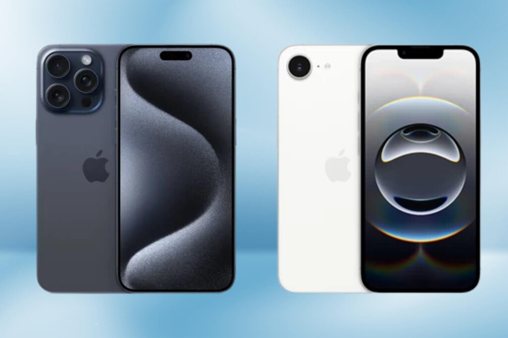 Trên tay iPhone 16e: Chip A18 cực mạnh, siêu nhẹ 167g, giá mềm nhất dòng 16 Series 22 iPhone 16e mới – pin đầy, chip A18; iPhone 15 Pro cũ – màn hình 120Hz, pin và ngoại hình kém hơn.