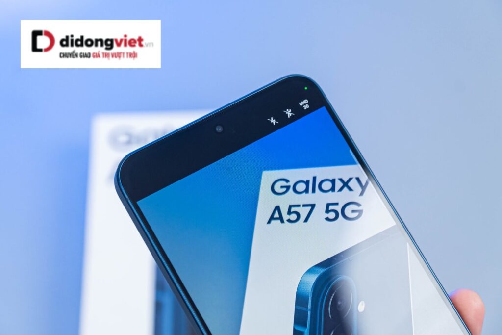 Trên tay Samsung Galaxy A57 - Thiết kế mỏng nhất dòng Galaxy A, chip Exynos 1680 mạnh mẽ 15 Galaxy A57 5G: mỏng 6.9mm, Exynos 1680, camera 50MP OIS – nổi bật phân khúc tầm trung.