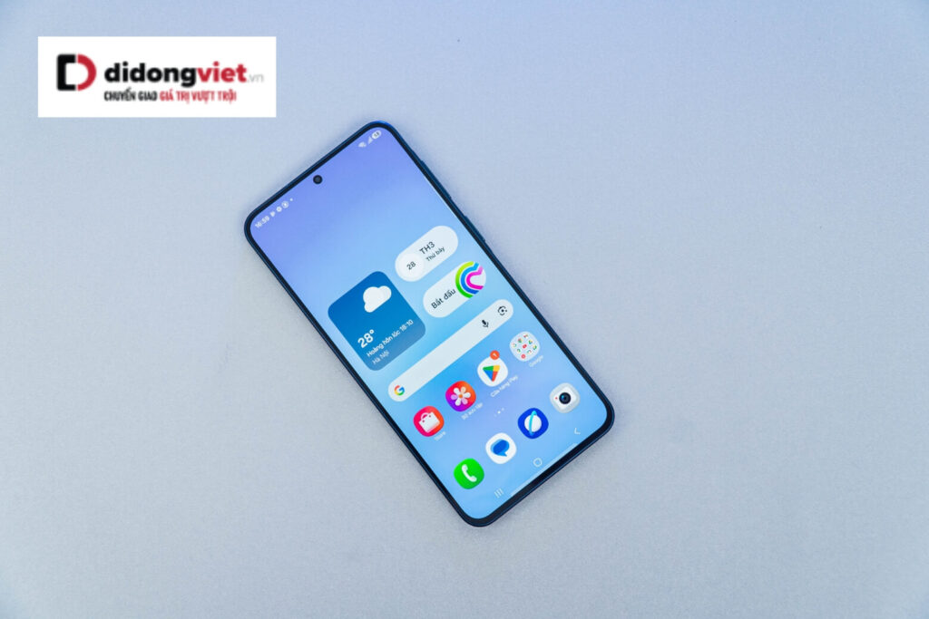 Trên tay Samsung Galaxy A57 - Thiết kế mỏng nhất dòng Galaxy A, chip Exynos 1680 mạnh mẽ 21 Galaxy A57 5G: màn hình Super AMOLED+ sắc nét, sáng 1900 nits, hiển thị rực rỡ cả ngoài trời.