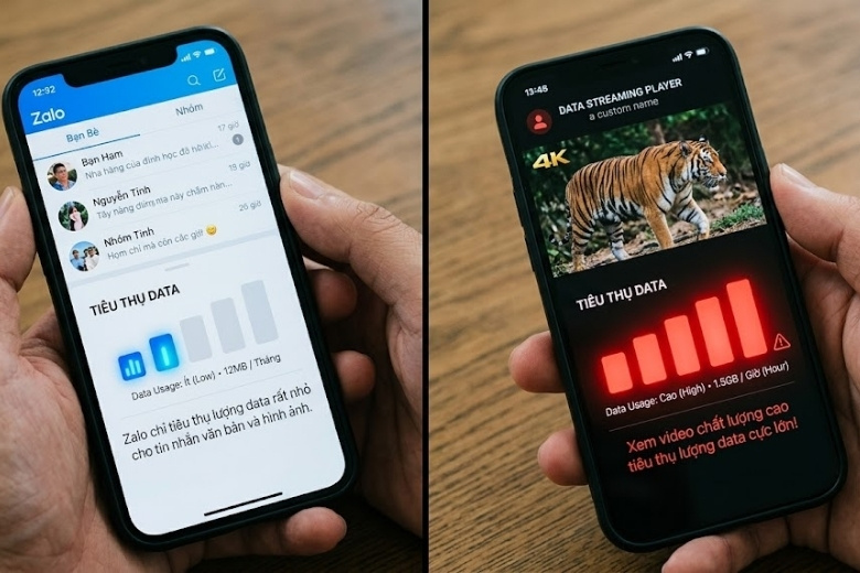 Dữ liệu di động là gì: Phân biệt với bộ nhớ máy và cách quản lý data 4G/5G 6 tác vụ nào tốn dữ liệu di động nhiều nhất