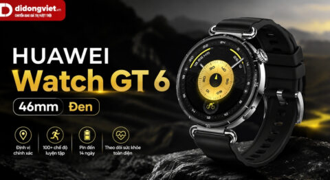 Đồng Hồ HUAWEI Watch GT 6 46mm Đen: Thiết Kế Thép Nhám, Pin 14 Ngày HUAWEI Watch GT 6 46mm Đen