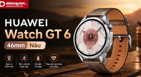 HUAWEI Watch GT 6 46mm Nâu: Thiết kế công sở, tính năng thực tế HUAWEI Watch GT 6 46mm Nâu