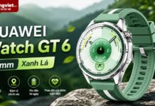 HUAWEI Watch GT 6 46mm Xanh Lá: Dây Vải Dệt Sinh Thái, Pin 21 Ngày, GPS Kép HUAWEI Watch GT 6 46mm Xanh Lá