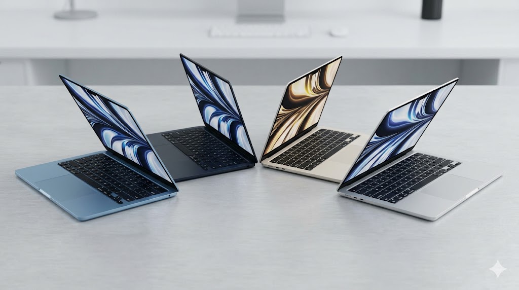4 phiên bản màu sắc chính thức của MacBook Air M5