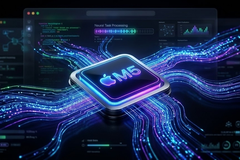 Chip Apple M5 tiến trình 3nm xử lý Apple Intelligence