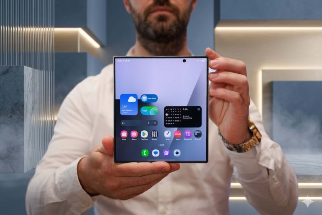 Sau gần 10 tháng, bản lề Flex của Galaxy Z Fold7 vẫn cho độ hoàn thiện chắc chắn và bền bỉ khi sử dụng lâu dài.