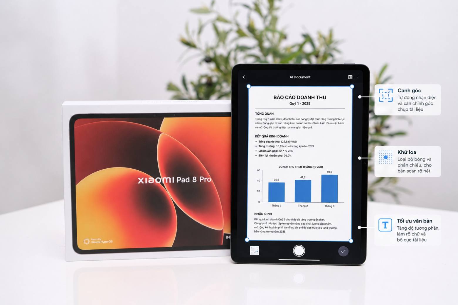 Đánh giá camera Xiaomi Pad 8 Pro: Phân tích hiệu năng làm việc thực tế 9 Đánh giá camera Xiaomi Pad 8 Pro AI Document