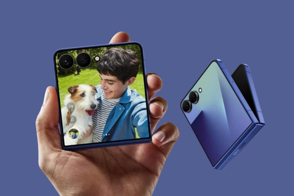 Gập 90° cho Z Flip7 biến thành camcorder 4K ổn định, dễ quay và điều khiển như máy quay phim mini.