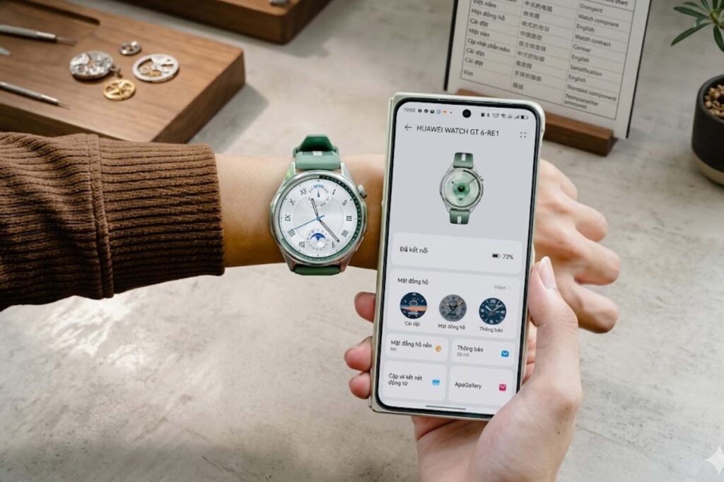 HUAWEI Watch GT6 46mm phù hợp cho người dùng cần pin bền, GPS tốt và thiết kế sang trọng.