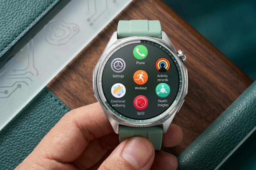 HarmonyOS 6.0 cho trải nghiệm mượt mà cùng bộ nhớ 64GB đủ lưu trữ nhạc ngoại tuyến thoải mái.