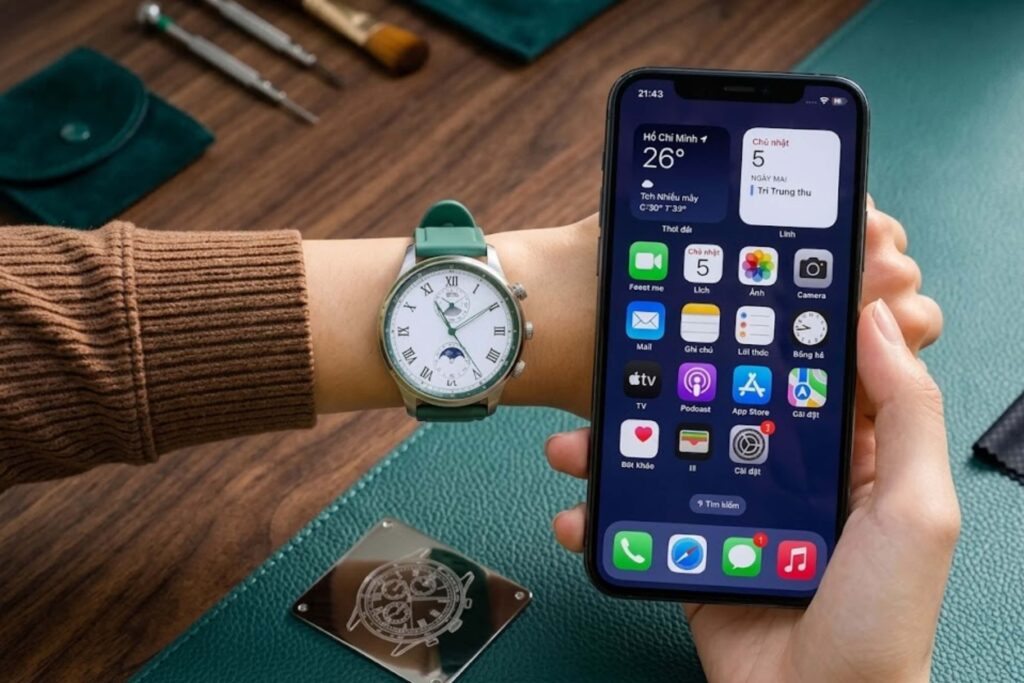 HUAWEI Watch GT6 46mm vẫn tồn tại giới hạn tương thích trên iPhone và khả năng điều hướng ngoại tuyến.