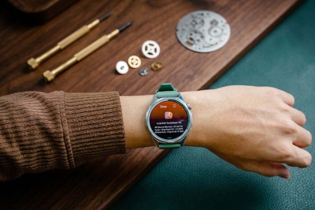 Pin Silicon-Carbon giúp HUAWEI Watch GT6 46mm duy trì AOD mượt mà trong thân máy mỏng nhẹ.