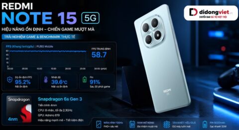 Đánh giá hiệu năng Redmi Note 15 5G