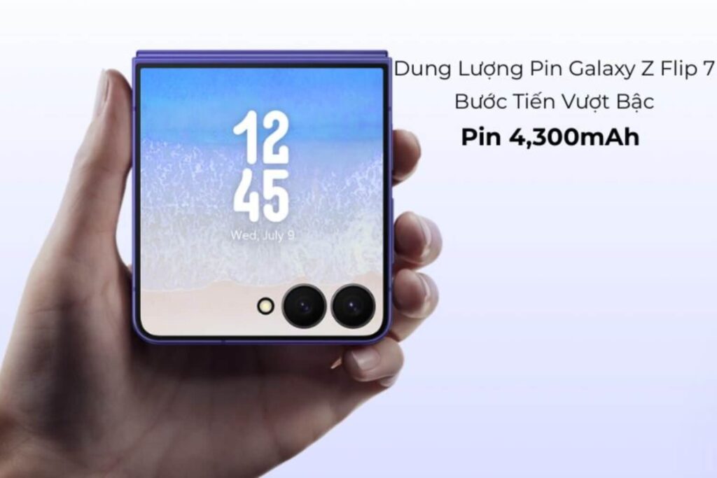 Z Flip7 đủ pin cho nhu cầu cả ngày, nhưng tốc độ sạc 25W vẫn khá chậm so với mặt bằng smartphone năm 2026.