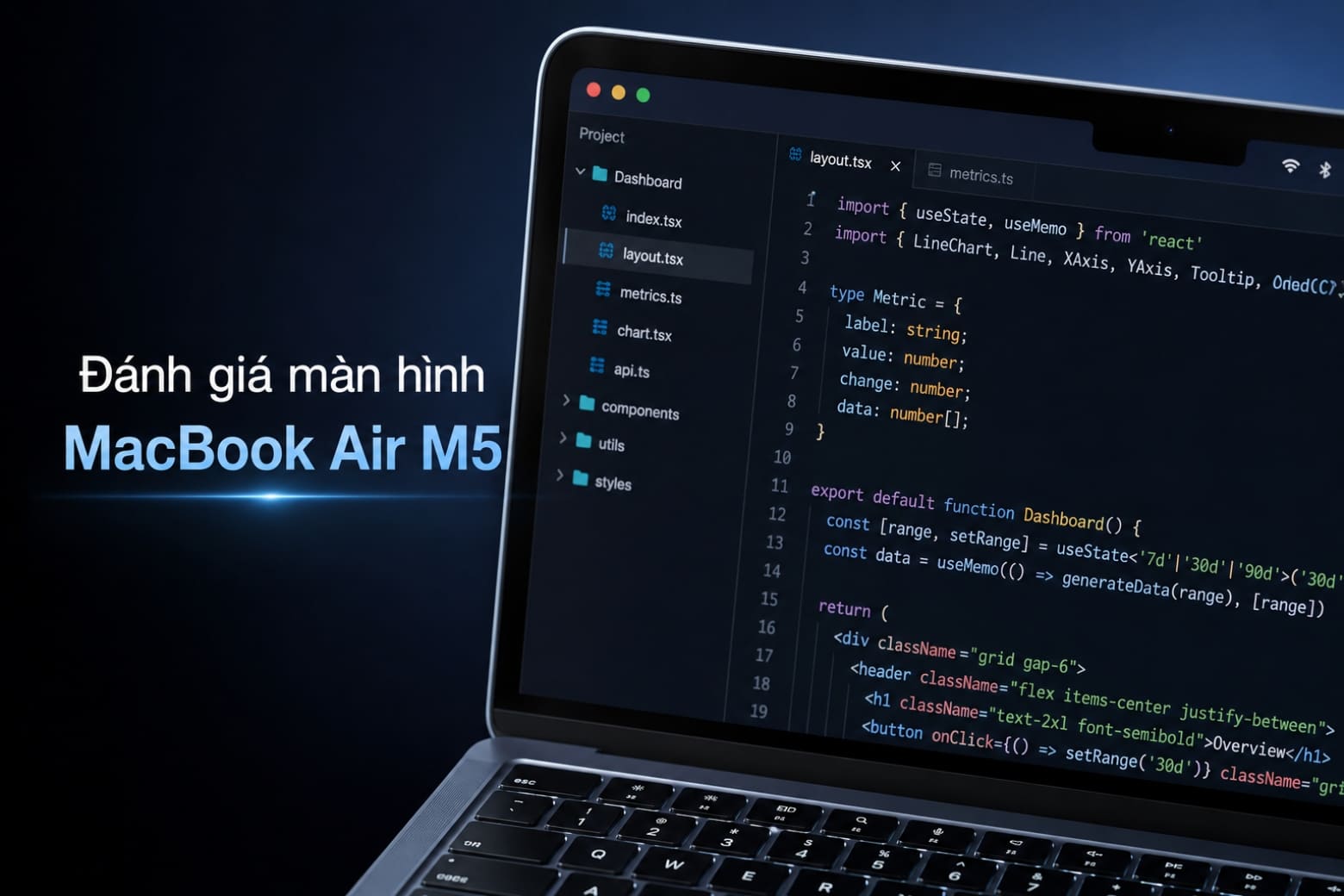 Đánh giá màn hình MacBook Air M5 qua thông số chi tiết