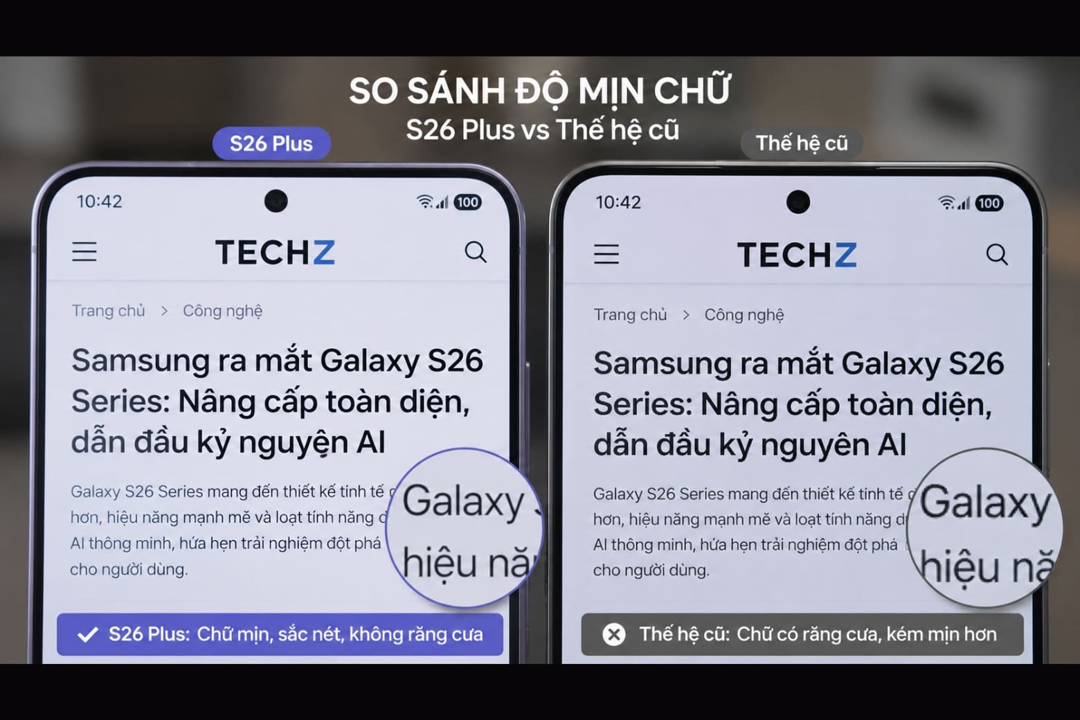 Đánh giá màn hình Samsung S26 Plus về chất lượng hiển thị