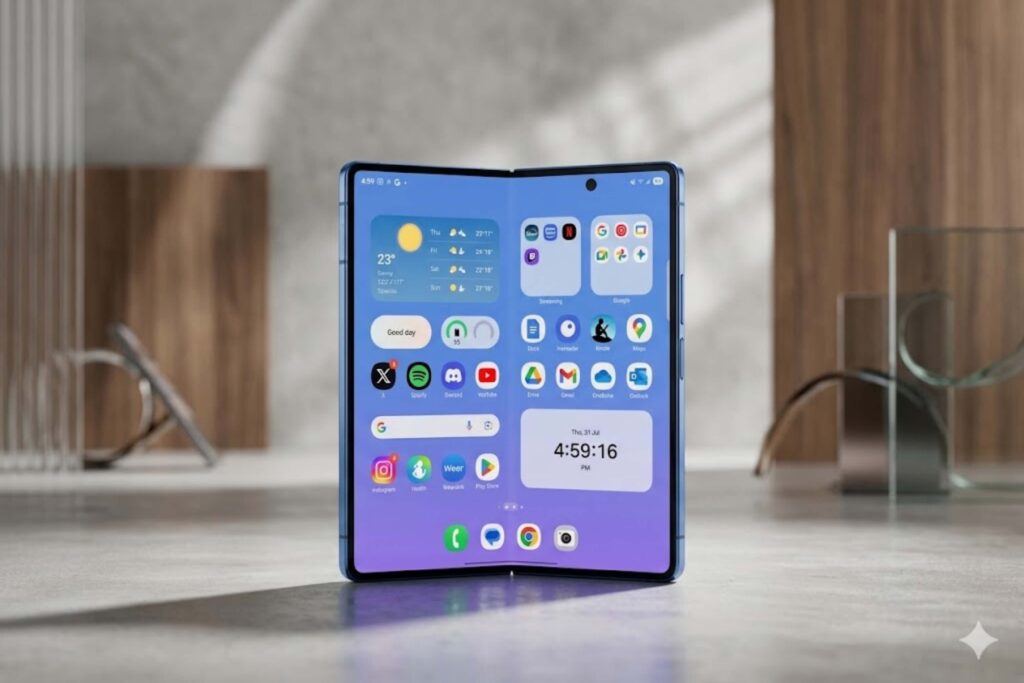 Nếp gấp có thể lộ hơn nhẹ khi dùng, nhưng nhanh chóng ít ảnh hưởng trải nghiệm; tiếng “tách” ban đầu là hiện tượng bình thường.