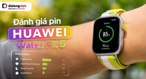 Đánh giá pin HUAWEI Watch Fit 5