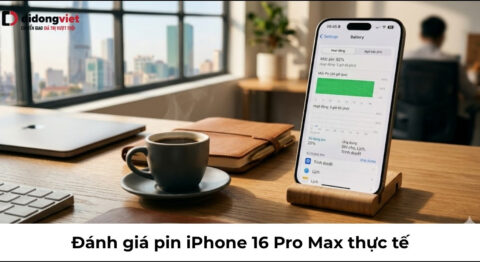 Đánh giá pin iPhone 16 Pro Max sau 8 tháng: SOT thực tế và Sự thật về độ chai pin Đánh giá pin iPhone 16 Pro Max