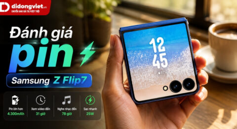 Đánh giá pin Samsung Z Flip7