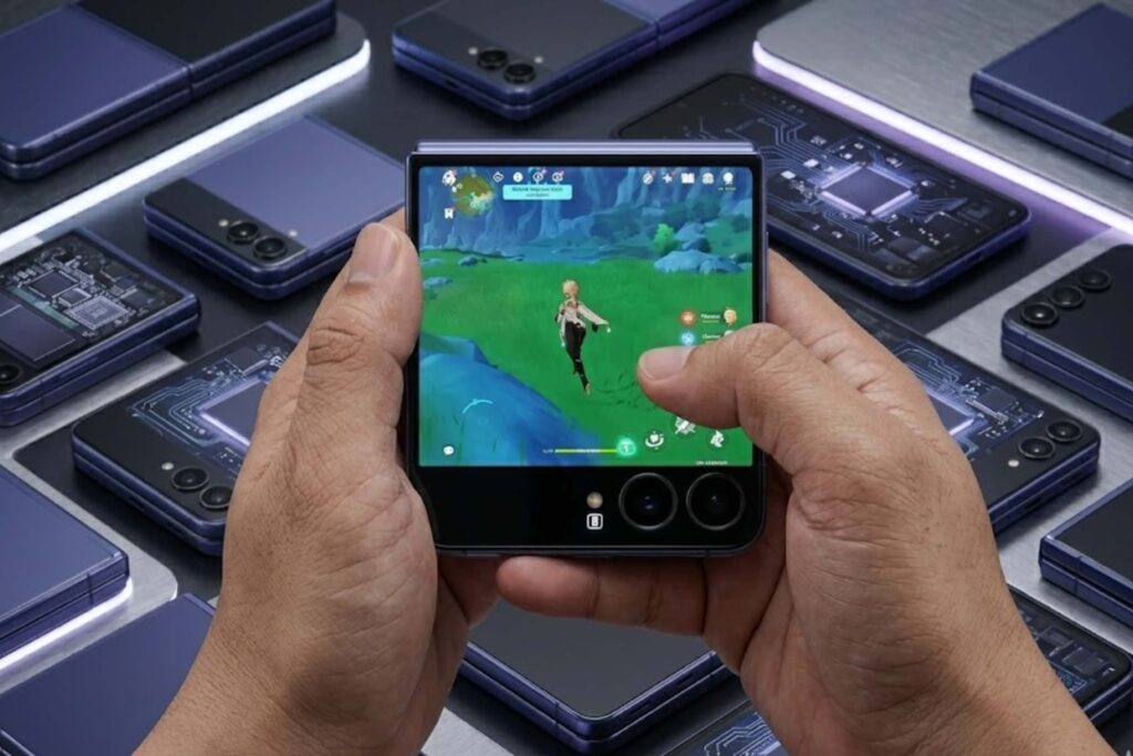 Đánh Giá Pin Z Flip7 Thực Tế: 4300mAh Có Đủ Dùng Cả Ngày? 14 Z Flip7 không tối ưu cho game nặng, chỉ khoảng 4,5 giờ với Genshin do giới hạn nhiệt