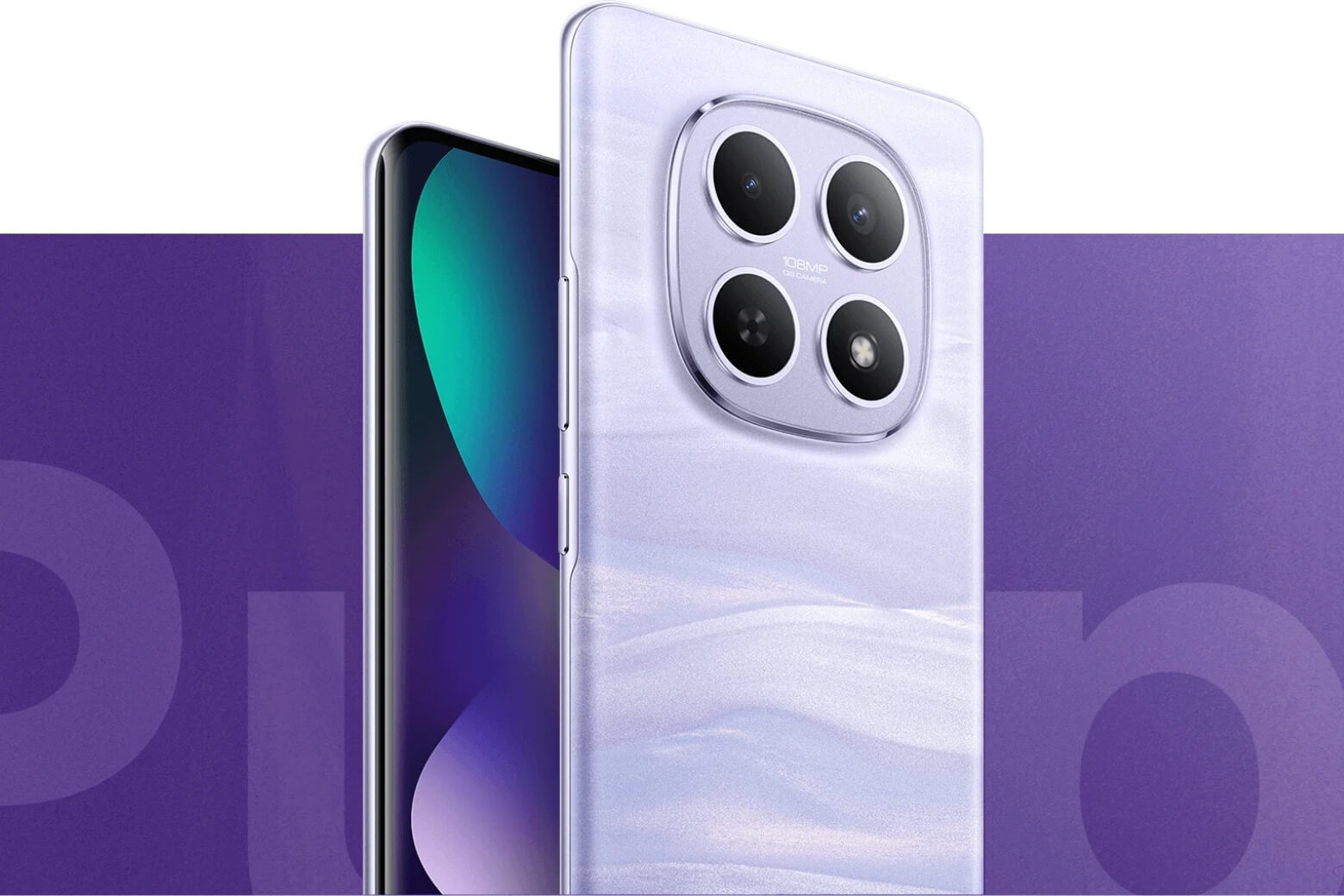 Xiaomi Redmi Note 15 màu xanh tím khói