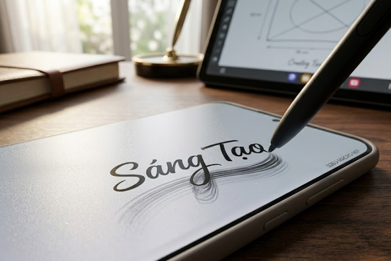 Trải nghiệm vuốt chạm với bút S-Pen trên màn hình Samsung S26 Ultra