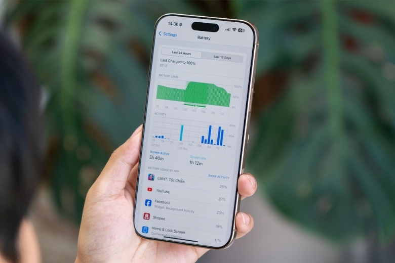 Đánh giá pin iPhone 16 Pro Max sau 8 tháng: SOT thực tế và Sự thật về độ chai pin 9 Tác động của thói quen sử dụng đến tuổi thọ cell pin