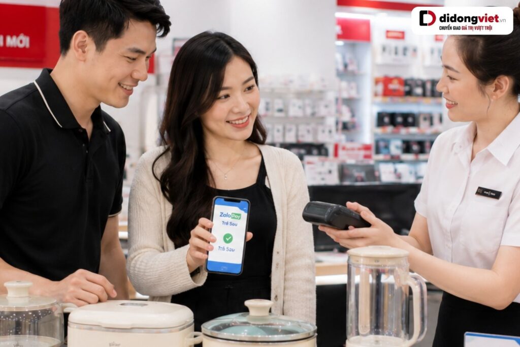 gia dụng Bear trả sau qua ZaloPay tại Di Động Việt