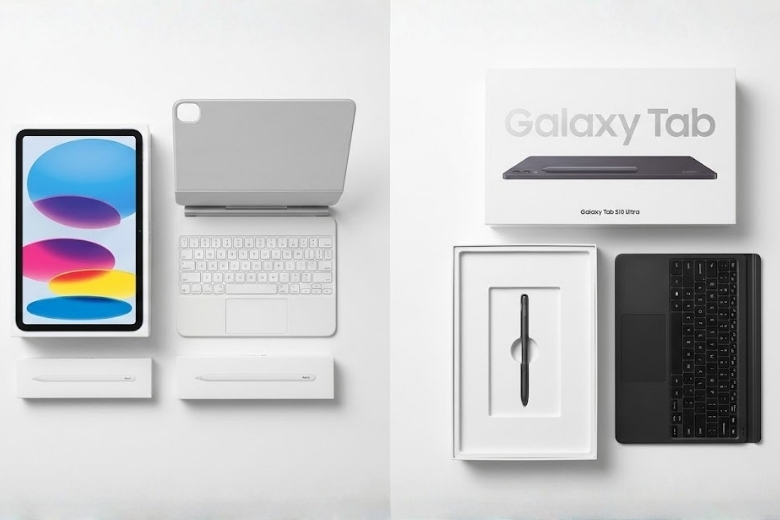 So sánh iPad A16 và Galaxy Tab S10 Ultra: Nền tảng, thiết kế và trải nghiệm thực tế 10 so sánh các hộp phụ kiện cần mua rời của iPad A16 và hộp Tab S10 Ultra