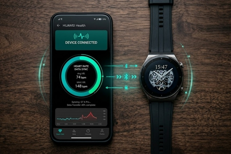 Đồng bộ dữ liệu ứng dụng Huawei Health với đồng hồ HUAWEI Watch GT 6