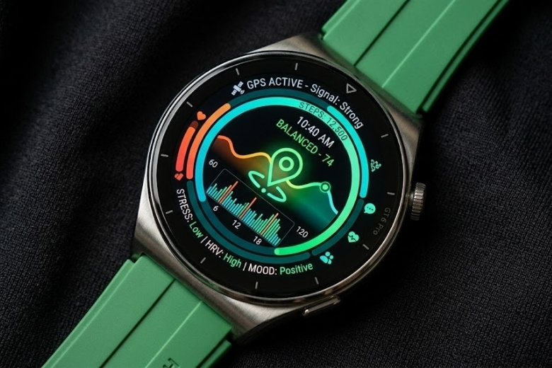 Cảm biến TruSense trên HUAWEI Watch GT6 46mm đo nhịp tim và sức khỏe