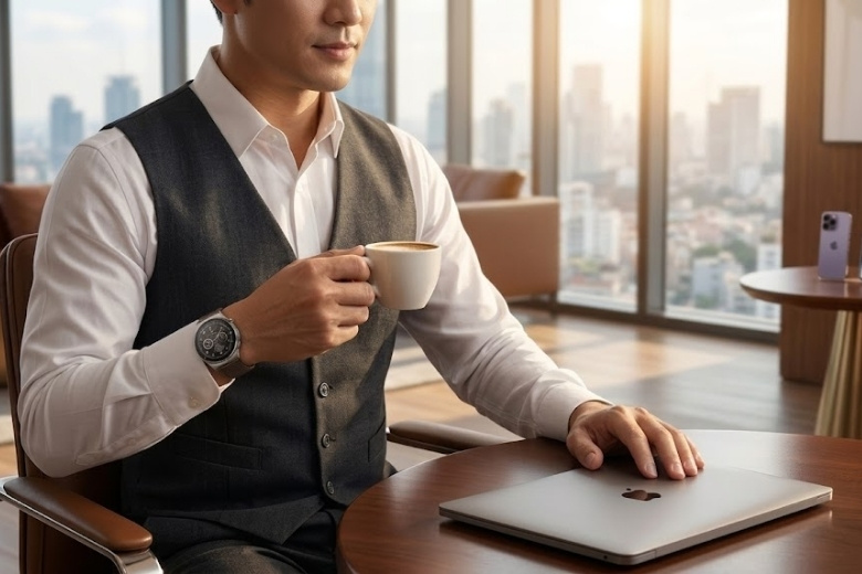 HUAWEI Watch GT6 Pro 46mm màu Titanium cho doanh nhân