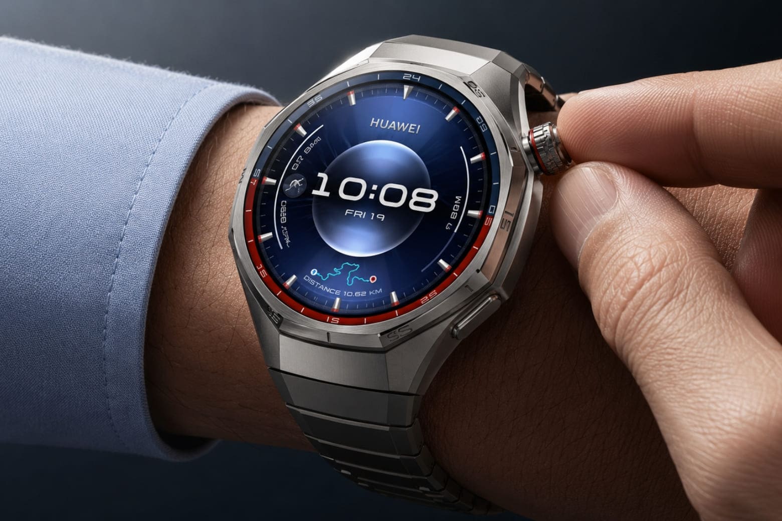 Thiết kế và vật liệu HUAWEI Watch GT 6 Pro 46mm Titanium hàng không và mặt kính Sapphire