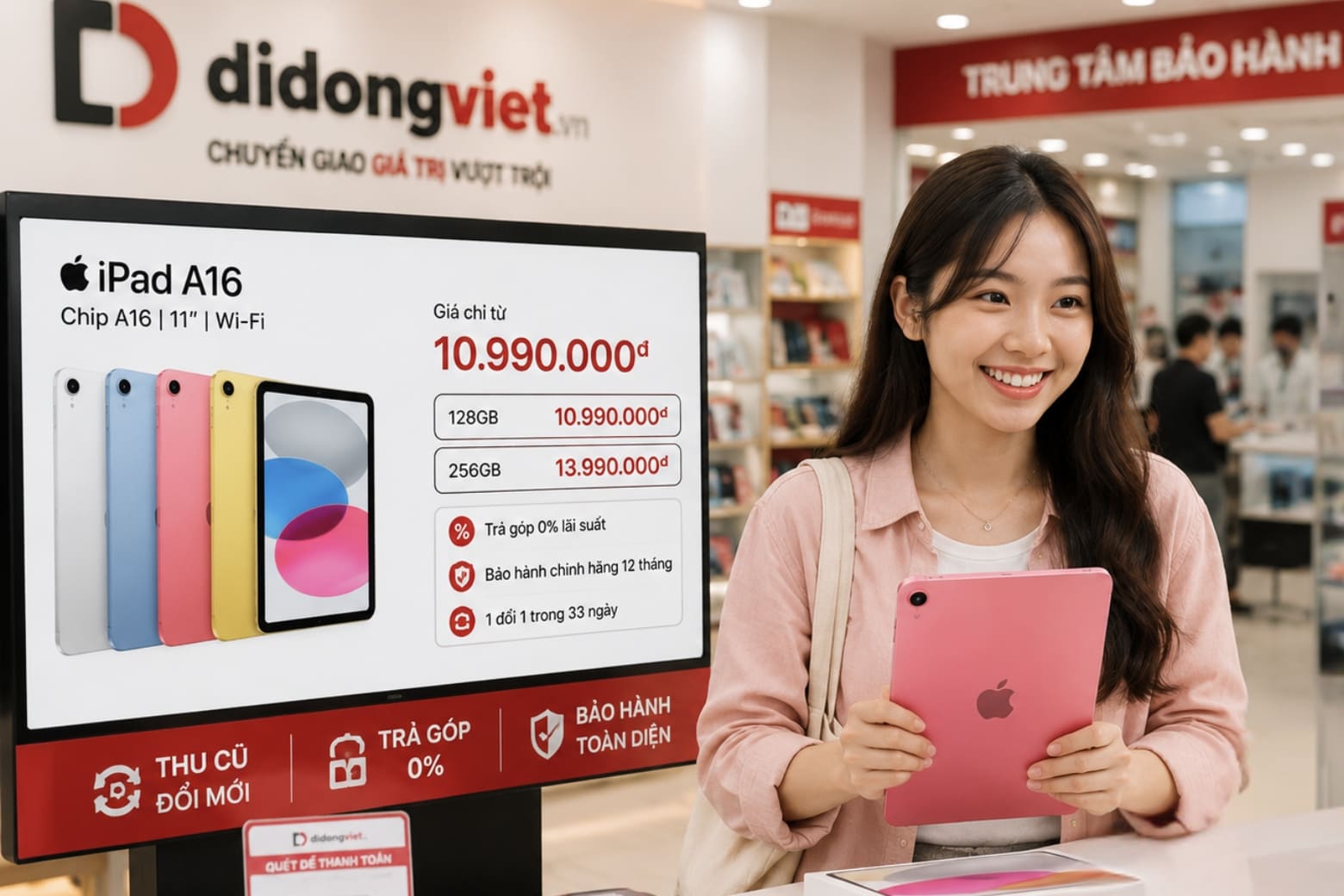iPad A16 có mấy màu? Hướng dẫn chọn màu thực tế và bảng giá mới nhất 8 Màu sắc có làm thay đổi giá bán iPad A16 không?