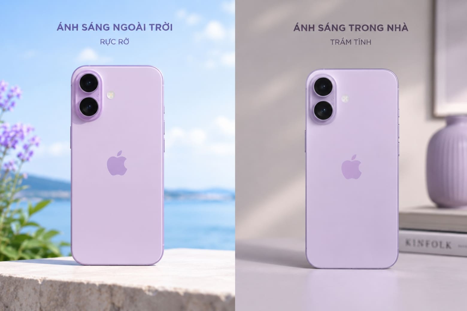 Sắc Tím Lavender pastel dịu mắt và thanh lịch