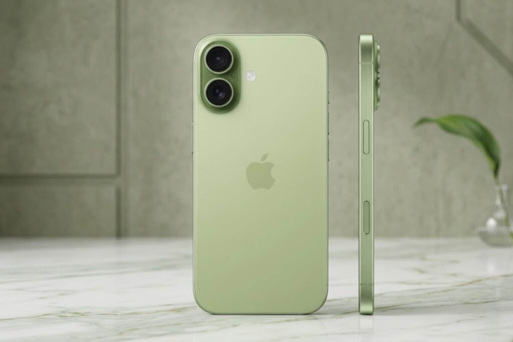 iPhone 17 Sage Green nổi bật với tông pastel trung tính cùng mặt lưng nhám chống bám vân tay sang trọn