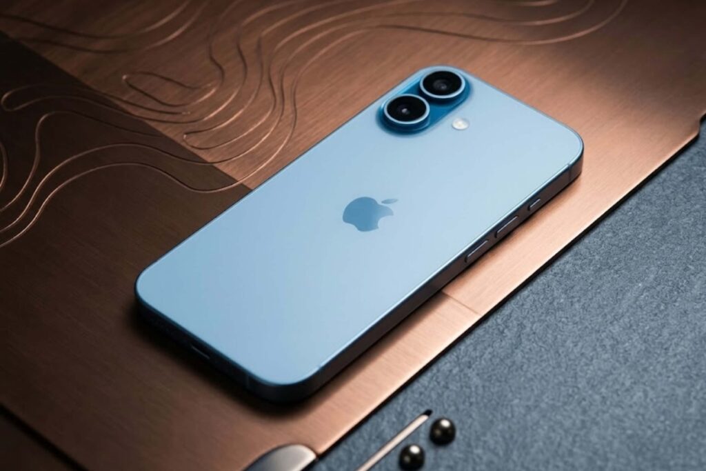 iPhone 17 Mist Blue nổi bật với lớp kính nhám mờ sang trọng, trở thành lựa chọn nâng cấp đáng chú ý hè 2026.