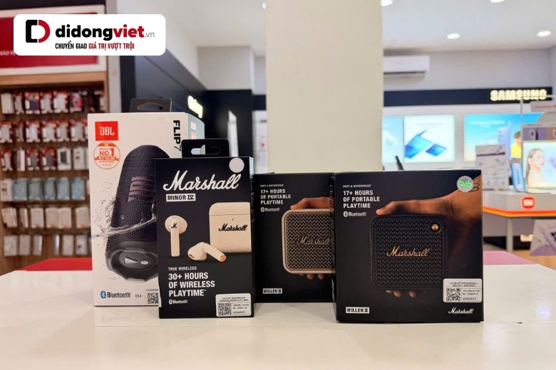 Săn deal loa và tai nghe JBL, Marshall cực "chất" tại Di Động Việt: Giá chỉ từ 970k, tặng thêm 100k 4 jbl marshall deal soc di dong viet
