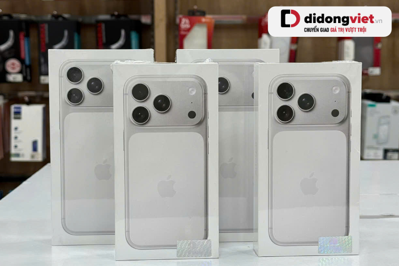 Độc quyền khách mới: Sắm Apple chính hãng giảm thêm đến 300.000 đồng với chương trình D.NEW Di Động Việt 4 khach moi 300k apple di dong viet iphone 17 pro max silver