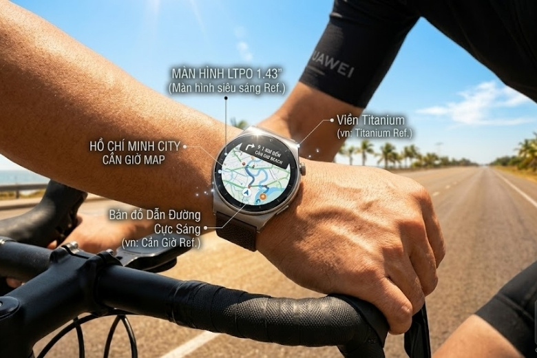 Màn hình AMOLED 1.47 inch của HUAWEI Watch GT 6 Pro