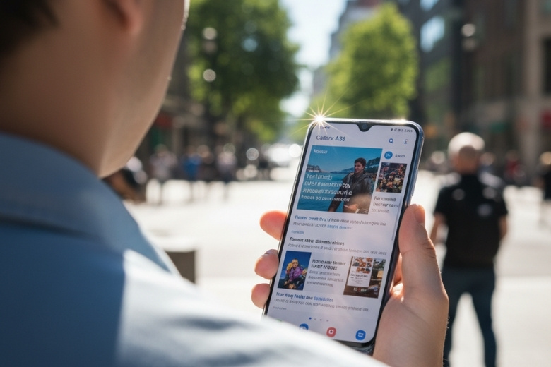 Màn hình Super AMOLED siêu sáng trên Samsung Galaxy A36